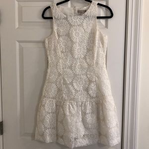 Ivory Daisy Floral Dress